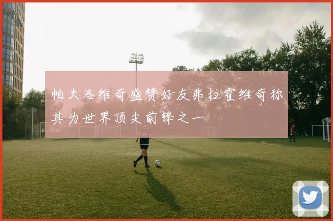 帕夫洛维奇盛赞好友弗拉霍维奇称其为世界顶尖前锋之一